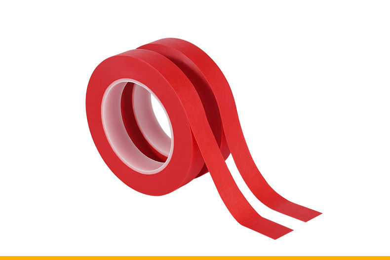 高粘红色复合美纹纸胶带,耐高温260度美纹胶纸,喷烤漆遮蔽纸胶带 高粘红色复合美纹纸胶带,耐高温260度美纹胶纸,喷烤漆遮蔽纸胶带